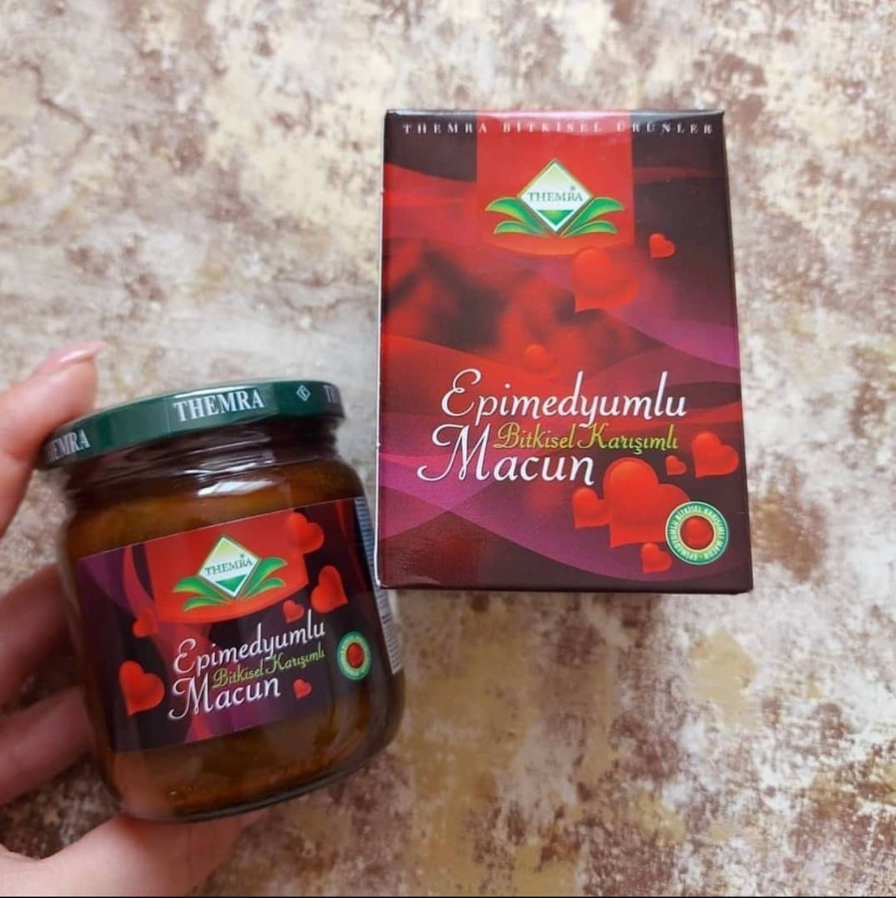 EPIMEDIUM THEMRA ЕПИМЕДИУМ БИЛКОВ МАДЖУН THEMRA 240GR. ЗЕЛЕНА КАПАЧКА ЗА ИСТИНСКА СИЛА В СЕКСА