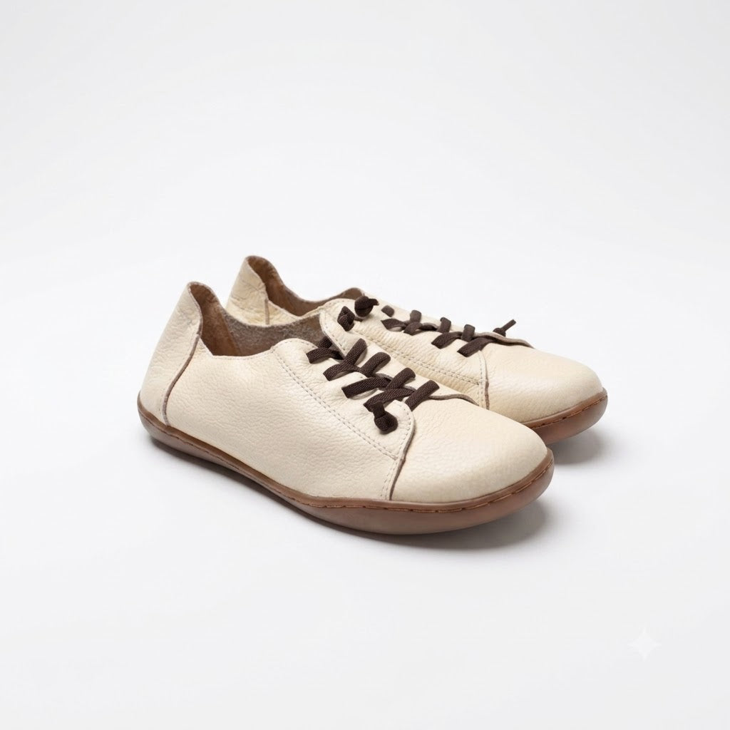 Handmade Leather Loafers, Retro Cowhide Slip-On Flats