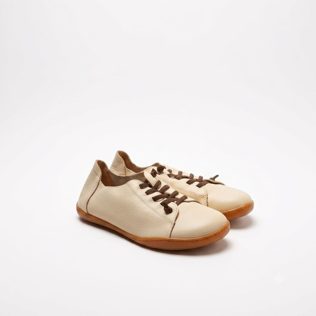Handmade Leather Loafers, Retro Cowhide Slip-On Flats