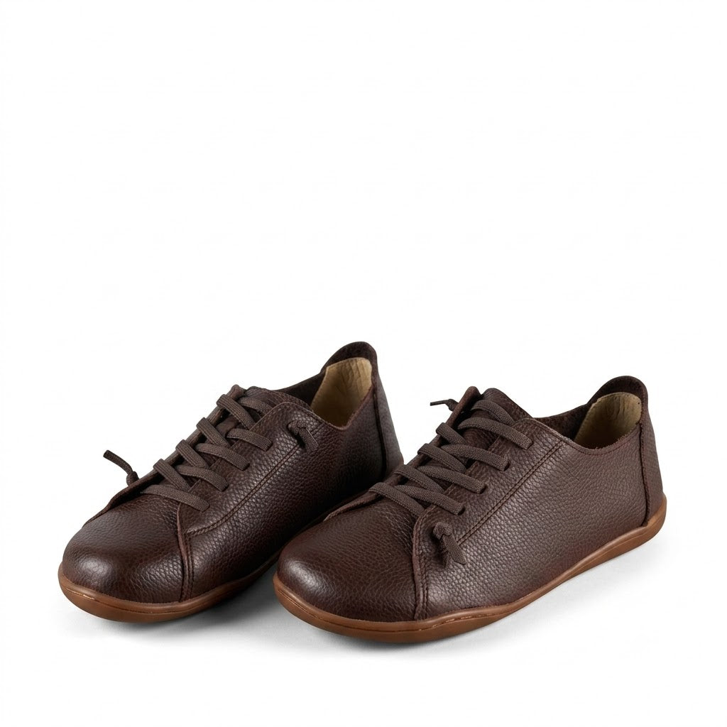 Handmade Leather Loafers, Retro Cowhide Slip-On Flats
